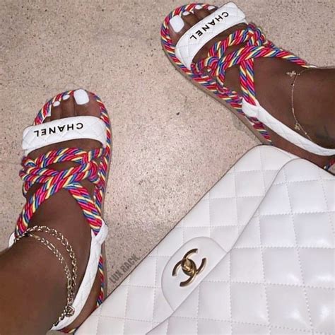 chanel sandales ete 2018|chanel sandals real real.